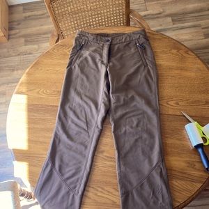 Ibex Soft Shell Wool Insulated Hiking Pants, Adjustable Waist, Women’s Size 4